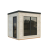 PALMAKO GRACE drvena sauna sa aluminijskim vratima i prozorom , 5,30 m2, prirodno neobrađeno drvo