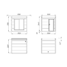 PALMAKO GRACE drvena sauna sa aluminijskim vratima i prozorom , 5,30 m2, prirodno neobrađeno drvo