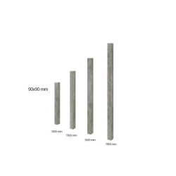 PALMAKO masivni drveni stup 90 x 90 mm, dužina 1300 mm, 1 komad, zeleno tretirano pod pritiskom