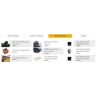 PALMAKO GRACE drvena sauna sa aluminijskim vratima i prozorom , 8.20 m2, prirodno neobrađeno drvo