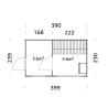 PALMAKO GRACE drvena sauna sa aluminijskim vratima i prozorom , 8.20 m2, prirodno neobrađeno drvo