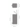 BRABANTIA 238161 BO, 30 litara, kanta za otpad, platinum
