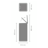 BRABANTIA 238260 TOUCH BIN, 30 litara, kanta za otpad, platinum