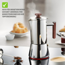 GEFU 16381 inox/drvo kafetijera NANDO, za 4 šalice