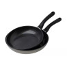 FISSLER Essential® set tava, 24 + 28 cm, 1.70 + 2.50 lit , keramički premaz bez PFAS/PTFE, 111-002-28-100/0, sivo/crna