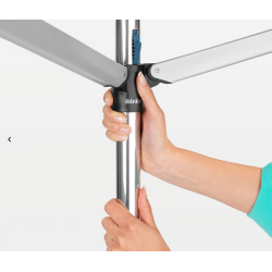 BRABANTIA 310645 vanjsko sušilo za rublje, 30 m kapacitet, 3 kraka, metalik sivo