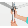 BRABANTIA 310645 vanjsko sušilo za rublje, 30 m kapacitet, 3 kraka, metalik sivo