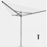 BRABANTIA 310645 vanjsko sušilo za rublje, 30 m kapacitet, 3 kraka, metalik sivo