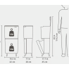 BRABANTIA 275005 SortUp Hi , 20 + 25 litara, kant za otpad, soft bež