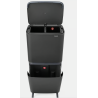 BRABANTIA 275043 SortUp Hi , 20 + 10+10 litara, kant za otpad, tamno siva