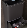 BRABANTIA 275067 SortUp Hi , 20 + 25 litara, kant za otpad, tamno siva