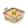 LEKUE 890321 kvadratna posuda za Friteze ( Airfryer ) na vrući zrak Glass Dish