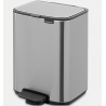 BRABANTIA 237942 Bo Pedal Bin, kanta za otpad, 7 litara, matt inox fingerprint proof, bez otiska prstiju