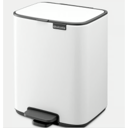 BRABANTIA 236723 Bo Pedal Bin, kanta za otpad, 4 litre, bijela