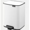 BRABANTIA 236723 Bo Pedal Bin, kanta za otpad, 4 litre, bijela