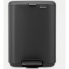BRABANTIA 237904 Bo Pedal Bin, kanta za otpad, 4 litre, mineral infinite siva