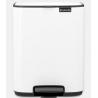 BRABANTIA 236884 Bo Pedal Bin, kanta za otpad, 7 litara, bijela