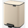 BRABANTIA 237928 Bo Pedal Bin, kanta za otpad, 7 litara, soft bež