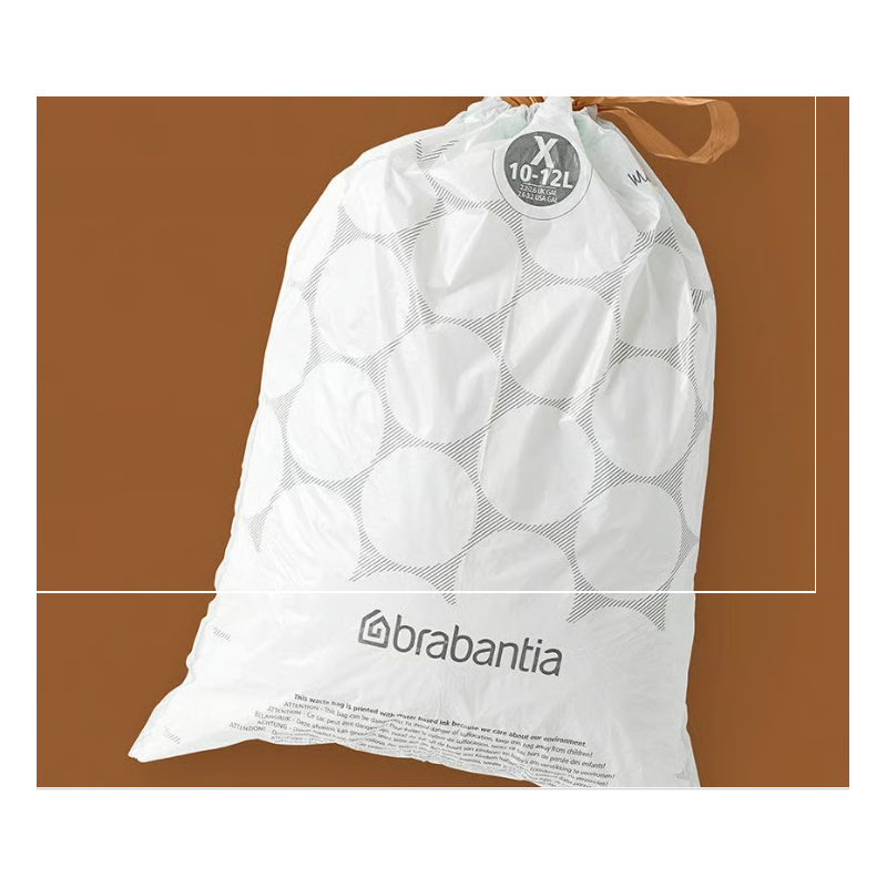 BRABANTIA 138089 vrećice MULTIPAK, oznaka X, za kante od 10-12 litara, 200 komada ( 10 X 20 kom )