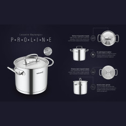 KORKMAZ Proline, A1154 , duboka tava, 28 cm promjer, 28 x 5,5 cm, 2.7 litara