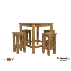 PALMAKO ARON drveni set , stol + 4 stolice