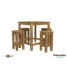 PALMAKO ARON drveni set , stol + 4 stolice