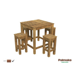 PALMAKO ARON drveni set , stol + 4 stolice