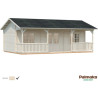 PALMAKO SANDRA 44 drvena vrtna kućica, 25,6 m2, terasa 11,1 m2