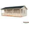 PALMAKO SANDRA 44 drvena vrtna kućica, 25,6 m2, terasa 11,1 m2