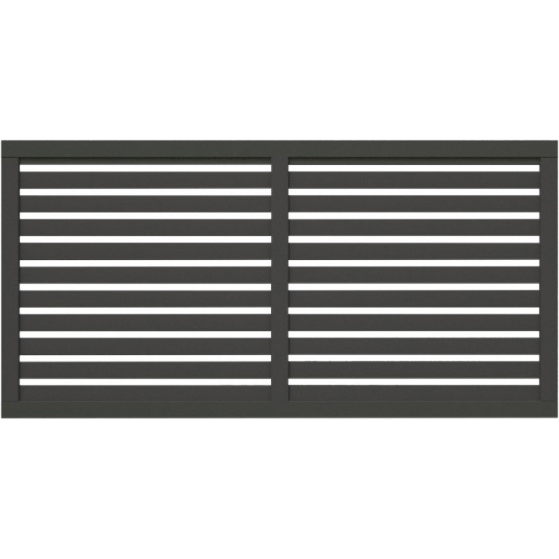 PALMAKO NINA 4 vrtna ograda/panel , 1800 x 900 mm, siva ( 2 sloja )