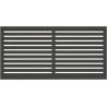 PALMAKO NINA 4 vrtna ograda/panel , 1800 x 900 mm, siva ( 2 sloja )