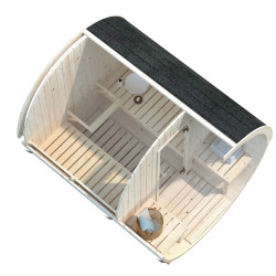PALMAKO ANITA drvena sauna , 1,30 + 0,70 m2