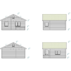 PALMAKO EMILY 70 drvena vrtna kućica, 40,1 m2, terasa 5,2 m2
