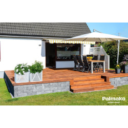 PALMAKO MELISSA 4 drvena kutija za cvijeće/bilje 34 x 34, visina 36 cm