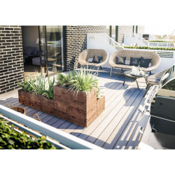 PALMAKO LILI 2 drvena kutija za cvijeće/bilje 68 x 34, visina 32 cm