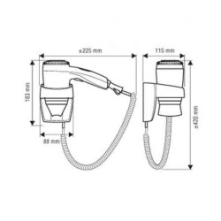 VALERA 554.02/038A Executive Super 1200W, sušilo za kosu, bijelo