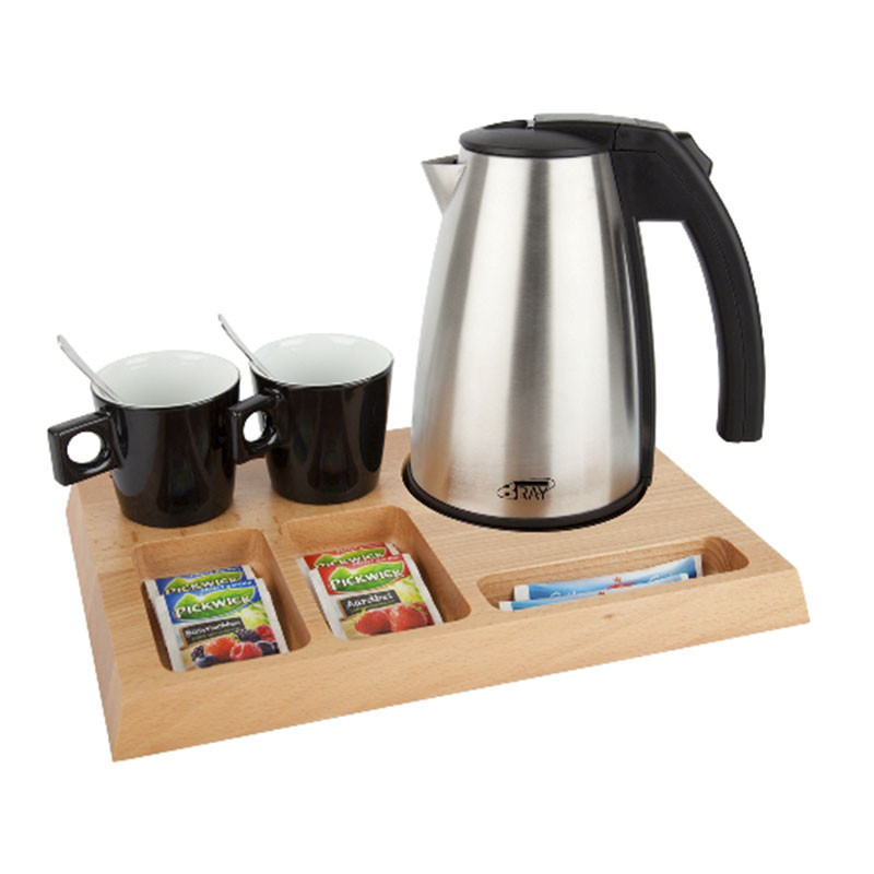 B TRAY Signum black set dobrodošlice, boje crno/smeđa, prirodna drveni look ili bijela