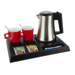 B TRAY Signum black set dobrodošlice, boje crno/smeđa, prirodna drveni look ili bijela