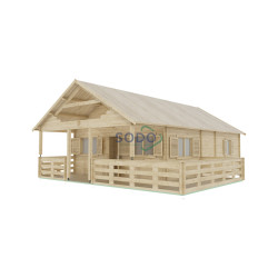 SODO GUSTAV B 68 WC Premium, drvena ljetna/planinska kuća 6 x 8 m, 63 m2