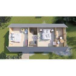 SODO TALINN 68 Premium, drvena kuća 5 x 10 m, 93,4 m2