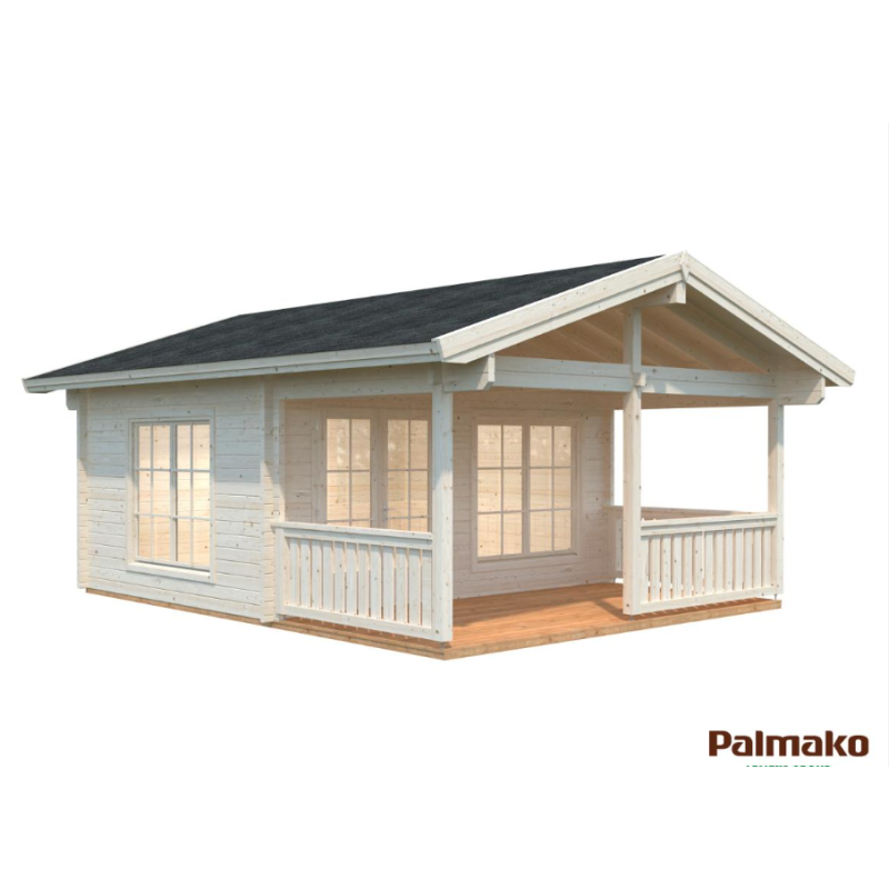 PALMAKO AGNETA 70 drvena vrtna kućica, 18,80 m2, terasa 12,50 m2