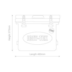 ICEY-TEK prenosna ledenica/jacera kapaciteta 25 litara