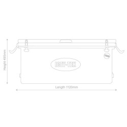 ICEY-TEK prenosna ledenica/jacera kapaciteta DUAL LIDL 115 litara (dva poklopca )