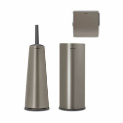 BRABANTIA 280641 3-dijelni set pribora za toalet, platinum