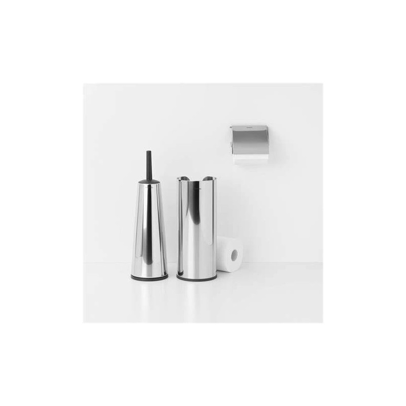 BRABANTIA 280689 3-dijelni set pribora za toalet, brilliant inox