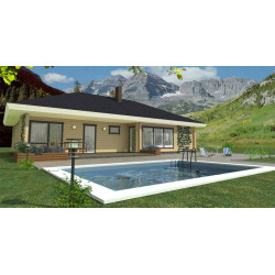 PALMATIN PIHLAKAS Standard, drvena kuća sa saunom, 120.60 m2 + 35.20 m2 terasa