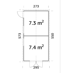 PALMAKO DAN 16  drvena kućica/spremište , 14.70 m2