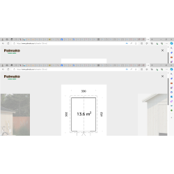PALMAKO MARTIN 18  drvena kućica/spremište , 13.60 m2