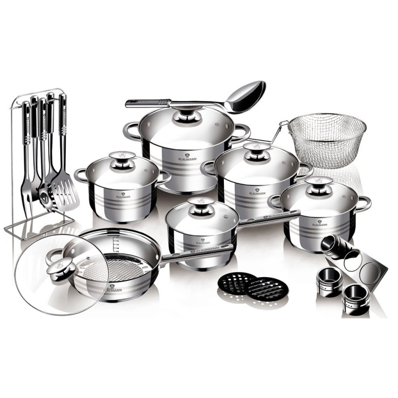 Berlinger Haus Blaumann Gourmet 27 u 1 set inox posuđa