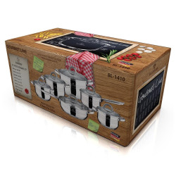 Berlinger Haus Blaumann Gourmet Jumbo 12 u 1 set inox posuđa
